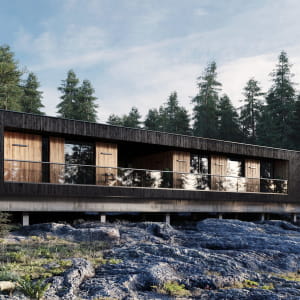 Hideg House by Béres Architects - Full CGI