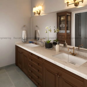 Bathroom View - 3D Interior Design Rendering