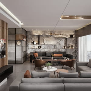 Mediterranean city apartment.