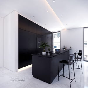 black kitchen architecture