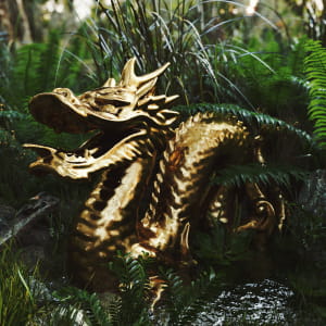 Antique Golden Dragon