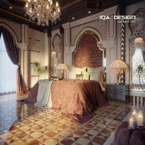 oriental master bedroom