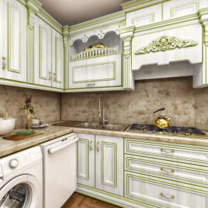 interior design - classic kitchen by: alireza khoshpayam