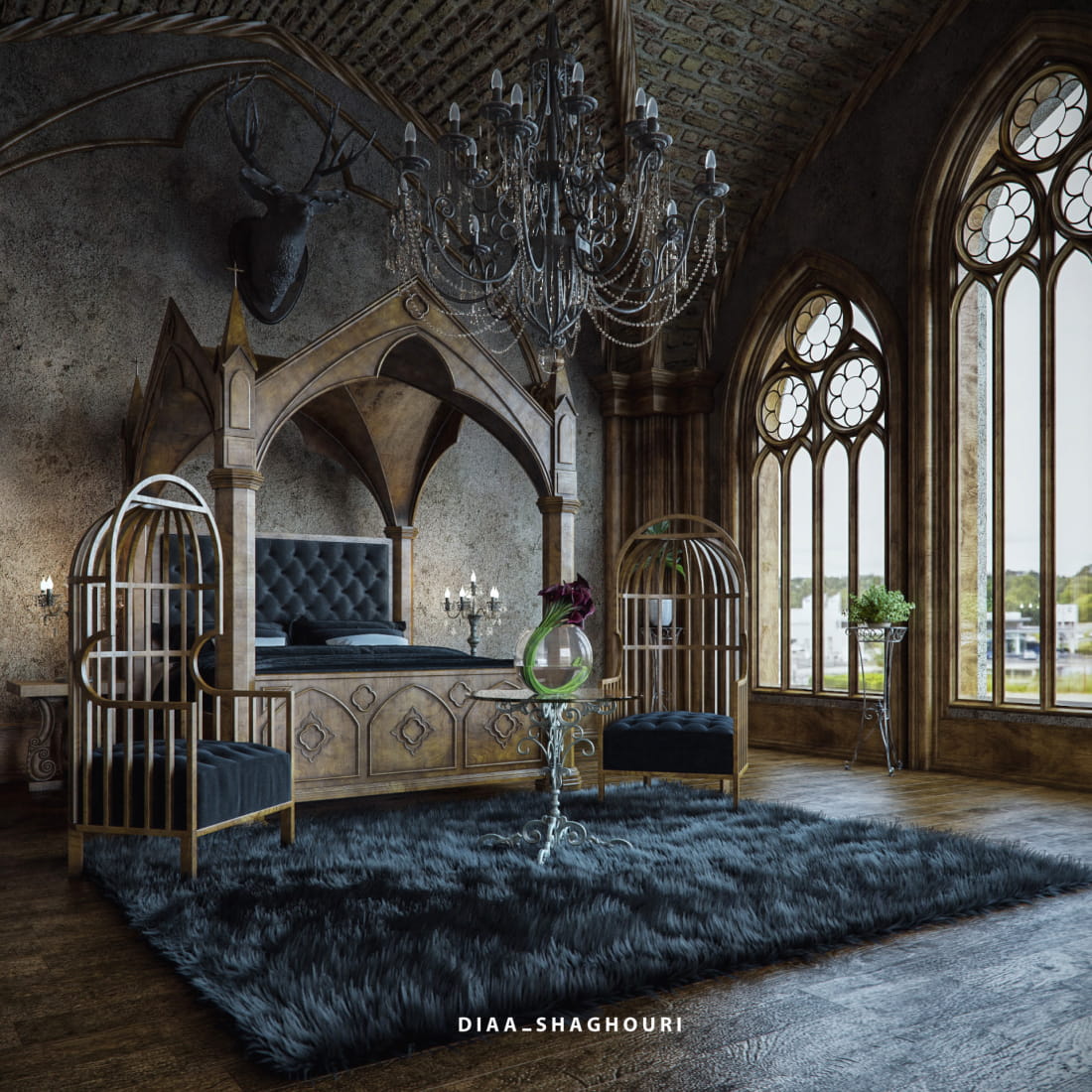 gothic-bedroom