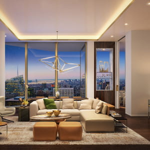 44 West  66th Street Living Room