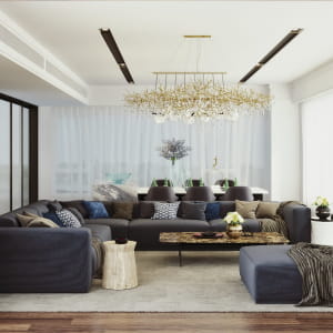Living-room-Corona-render