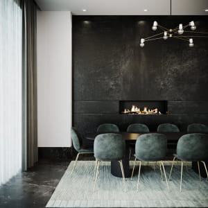 Minimalist Interior Fireplace