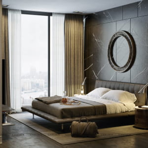 Bedroom- Skyvilla-vinhomes-metropolis - Design By XLUXURY