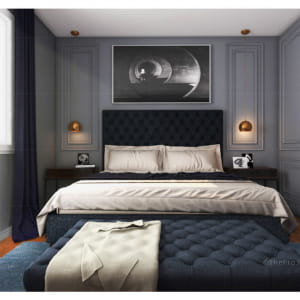 3D Interior design of Modern Bedroom