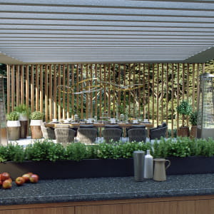 Summer kitchen, barbecue zone