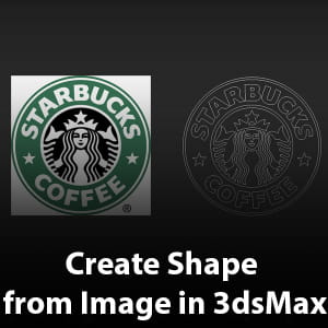 How to create shape from image in 3dsMax