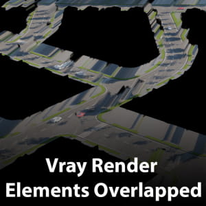 Vray render Elements Overlapped | How to fix it?