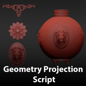 Geometry projection | Useful script for 3dsMax