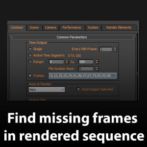 How To Find Missing Frames In Rendered Sequence