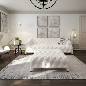 White sittingroom