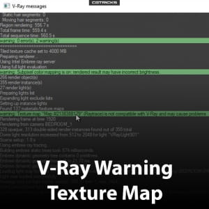 Vray Warning Texture Map | How to fix it?