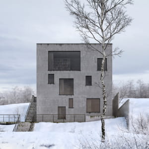 Concrete box house
