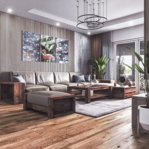 living room design, and render