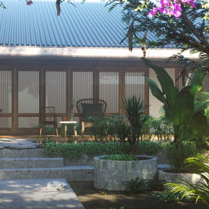 The vietnam garden house