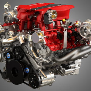 488 GTB V8 - Engine 3D model