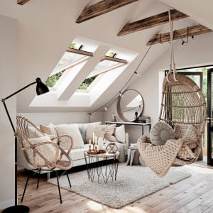 Attic Living Room - Corona render - Interior