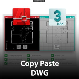 Copy Paste DWG | Useful 3dsMax