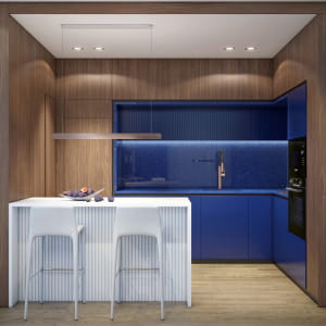 Blue Kitchen apartment