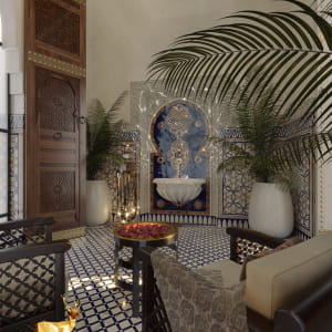 Royal Style Moroccan Villa Rendering