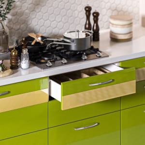 Kitchen m201b olive-gl+beige-glass-gl