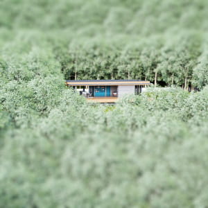 Summer hut in the mountains