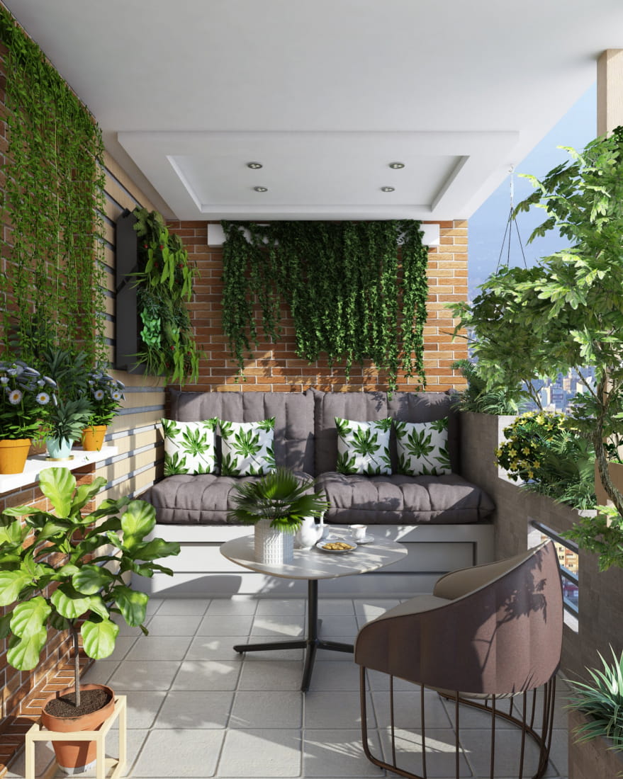 Biophilic balcony - Project - Evermotion