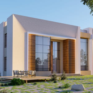 Elevation render for villa in UAE hope you like