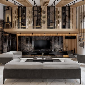 A stylish living room