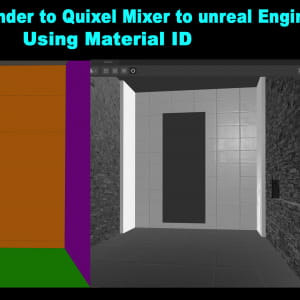 The House _Course 2 _ Part 4-2 Quixel Mixer to Blender and to Unreal Engine using MID