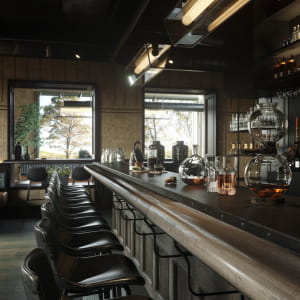 Bar interior designed by ZK Vision and  rendered with XRender