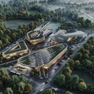 Conceptual design and visualization of Municipal complex in Poland