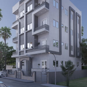 HI GUYS MY WORK residential building BY  SHEREIF AHMED USE 3DSMAX VRAY PS