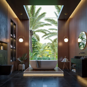 Bathroom in the nature