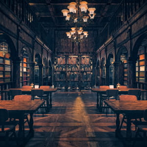 Library visualization - Inspired by Hogwarts