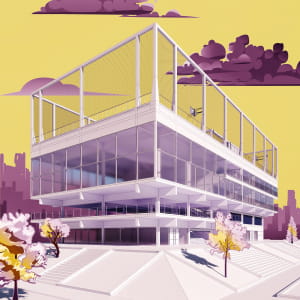 Architectural stylized rendering (NPR)