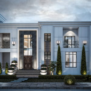 Luxurious Neoclassical Villa Exterior Design