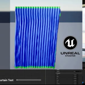 part 11 - 2 Unreal Engine 5 Cloth Simulation _ Curtains
