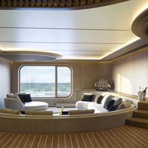 lounge room with sea views