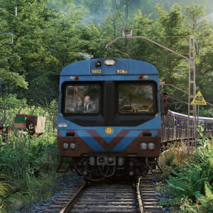  CGI-Train Scene
