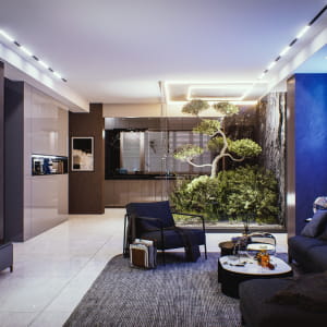 Neon Room with Garden丨D5 Render 2.4 Interior Challenge