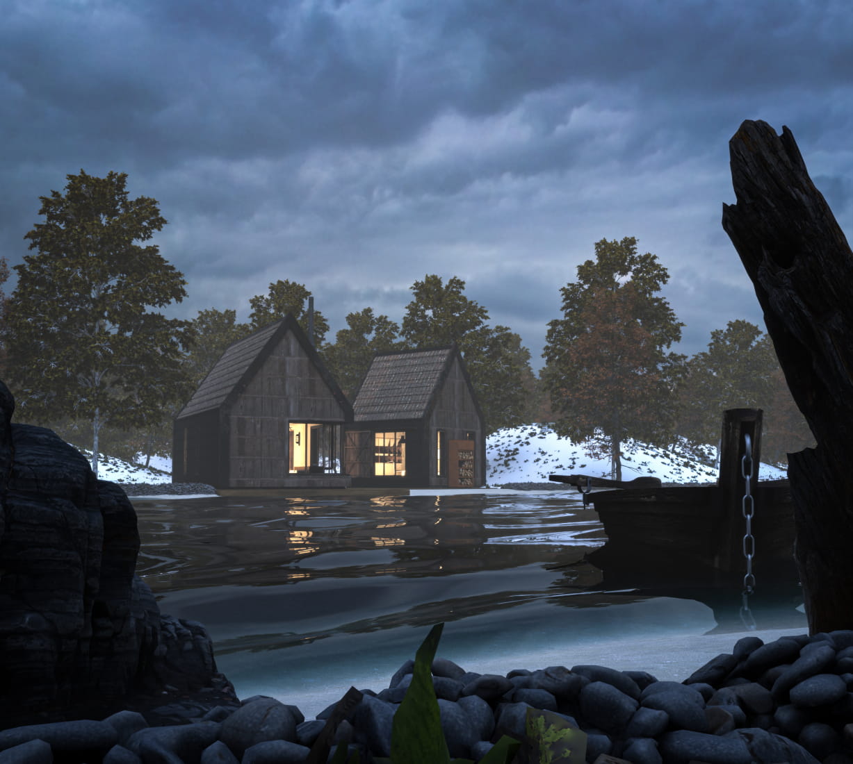 lake-cabin