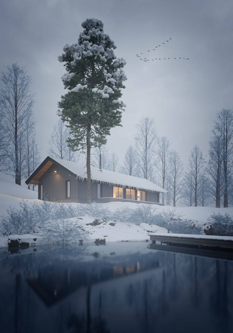 winter-cabin