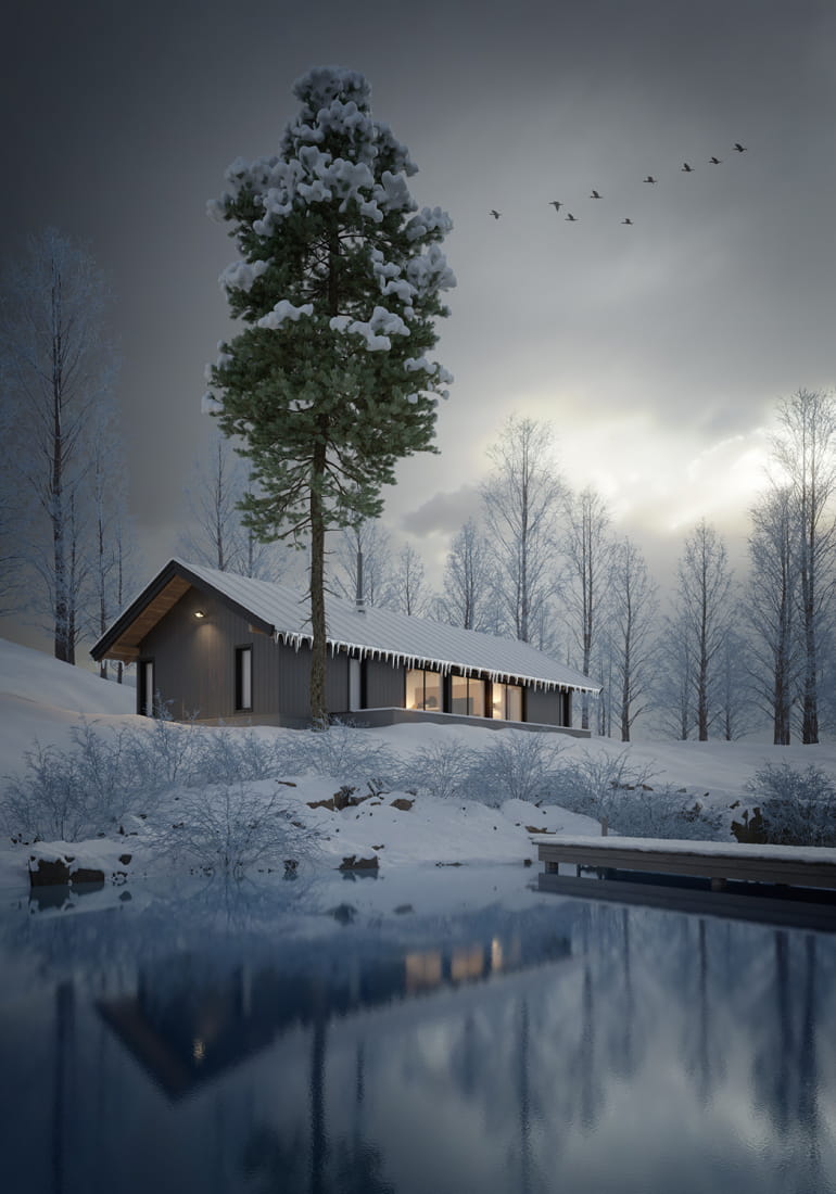 winter-cabin
