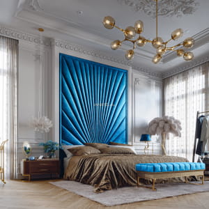 a Baby Blue Lady Bedroom