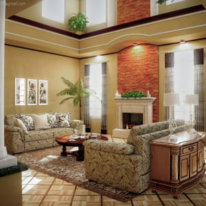 Interior Drawing Room First V-Ray Scene